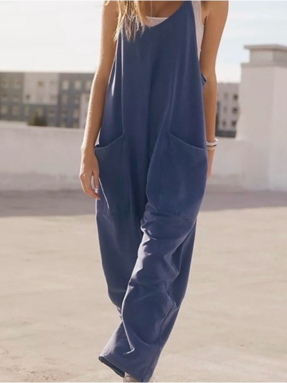 Free People Movement Jumpsuit S-XS Hotshot Onsie Blue